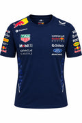 Camiseta DERRAPA Oracle Red Bull Racing Azul oscuro, vista frontal, sobre fondo blanco