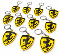 Llavero Ferrari amarillo con escudo del caballo rampante calidad 1:1, foto 1