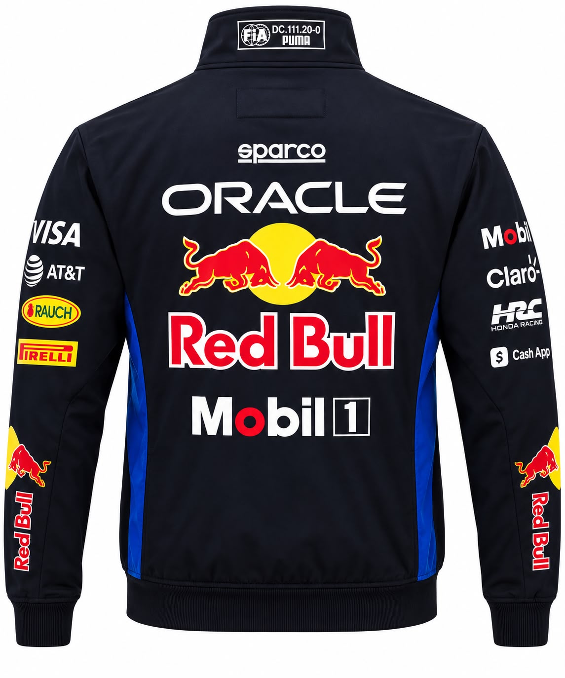 Chaqueta Red Bull azul oscura con Sparco calidad 1:1, foto 1