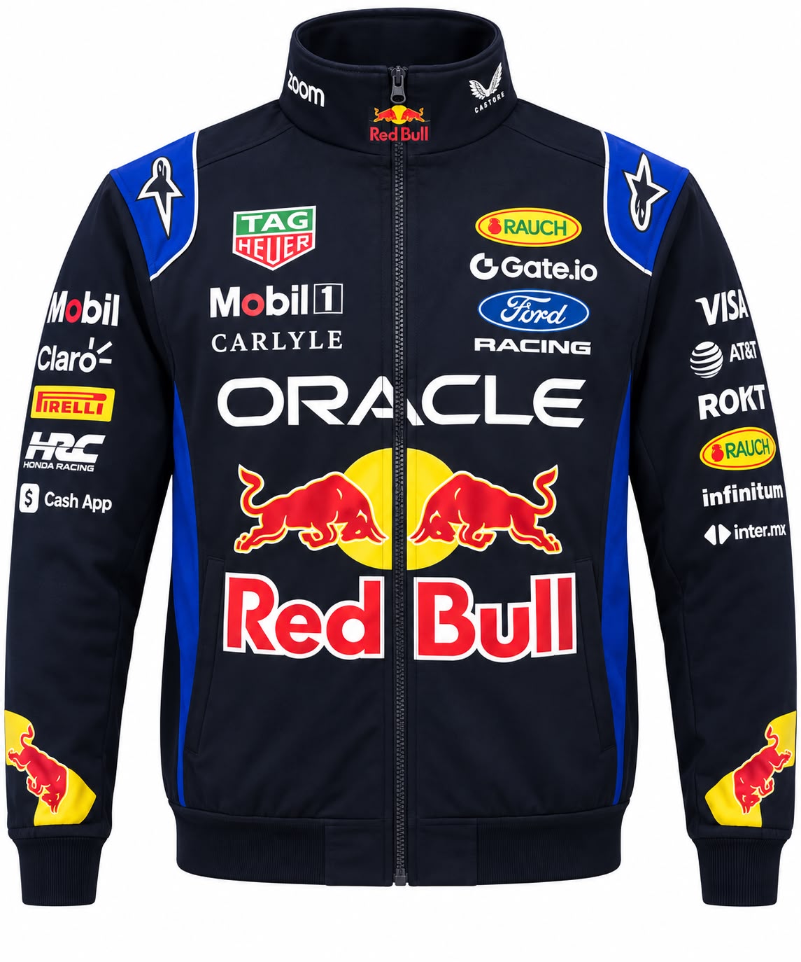 Chaqueta Red Bull azul oscura con Oracle calidad 1:1, foto 1