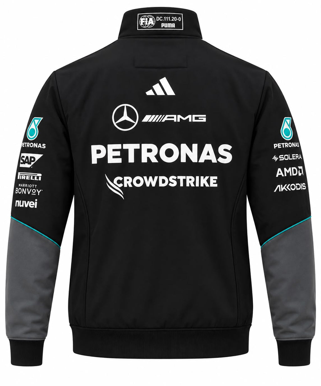 Chaqueta Mercedes negra y gris con Petronas calidad 1:1, foto 2