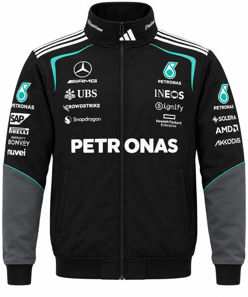 Chaqueta Mercedes negra y gris con Petronas calidad 1:1, foto 1