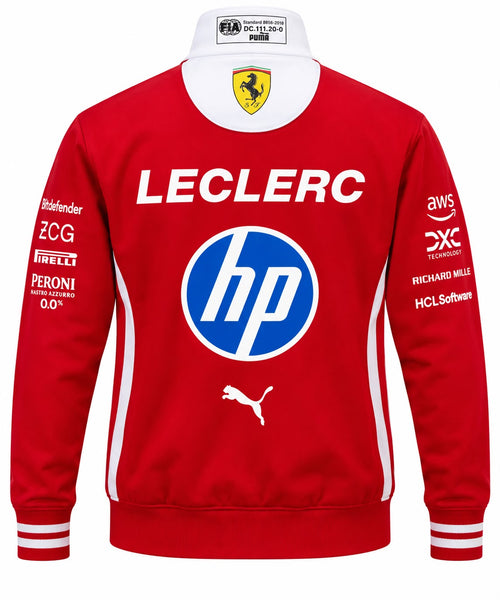 Chaqueta Ferrari roja con Leclerc en la espalda calidad 1:1, foto 1
