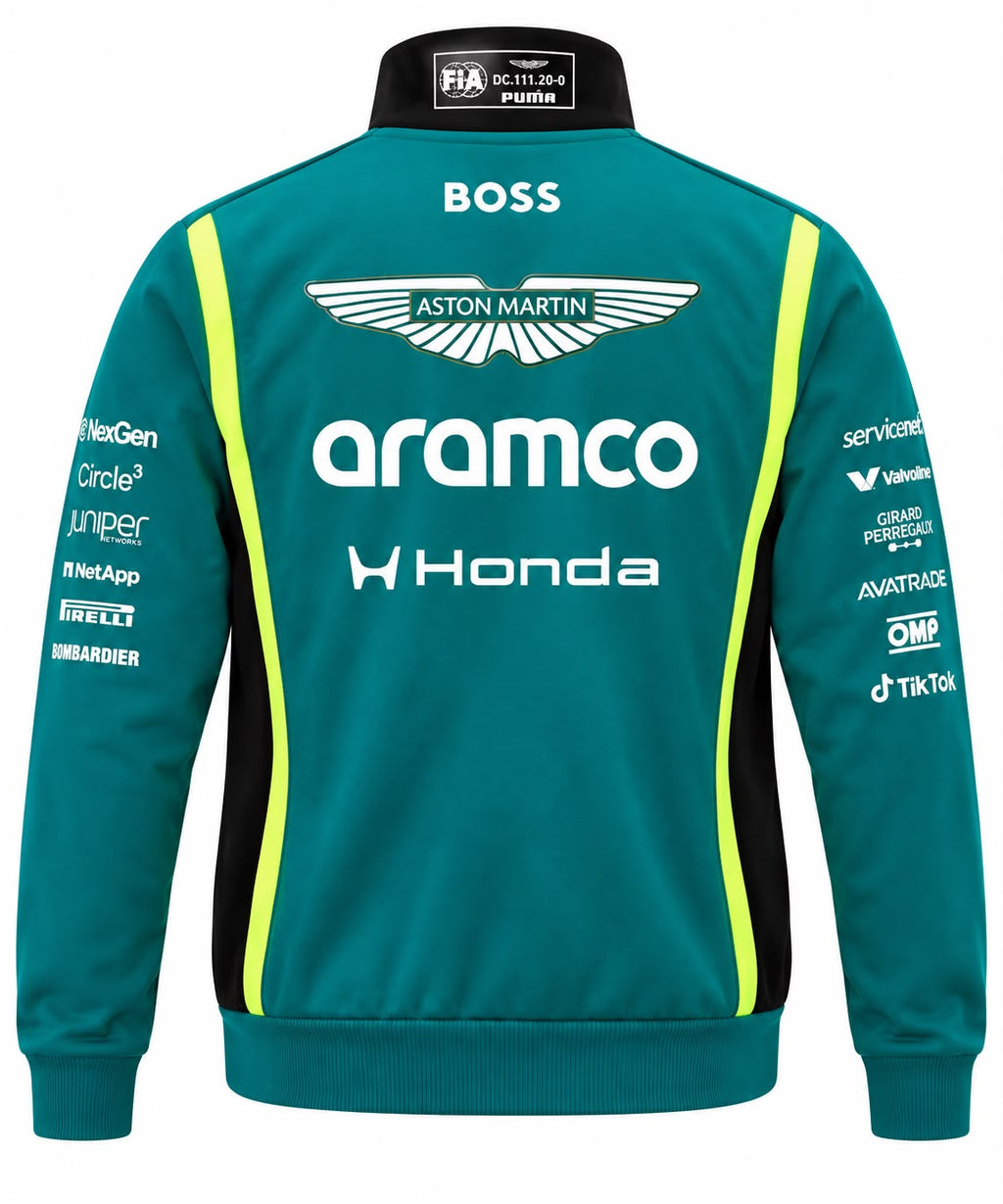 Chaqueta Aston Martin verde con aramco calidad 1:1, foto 2