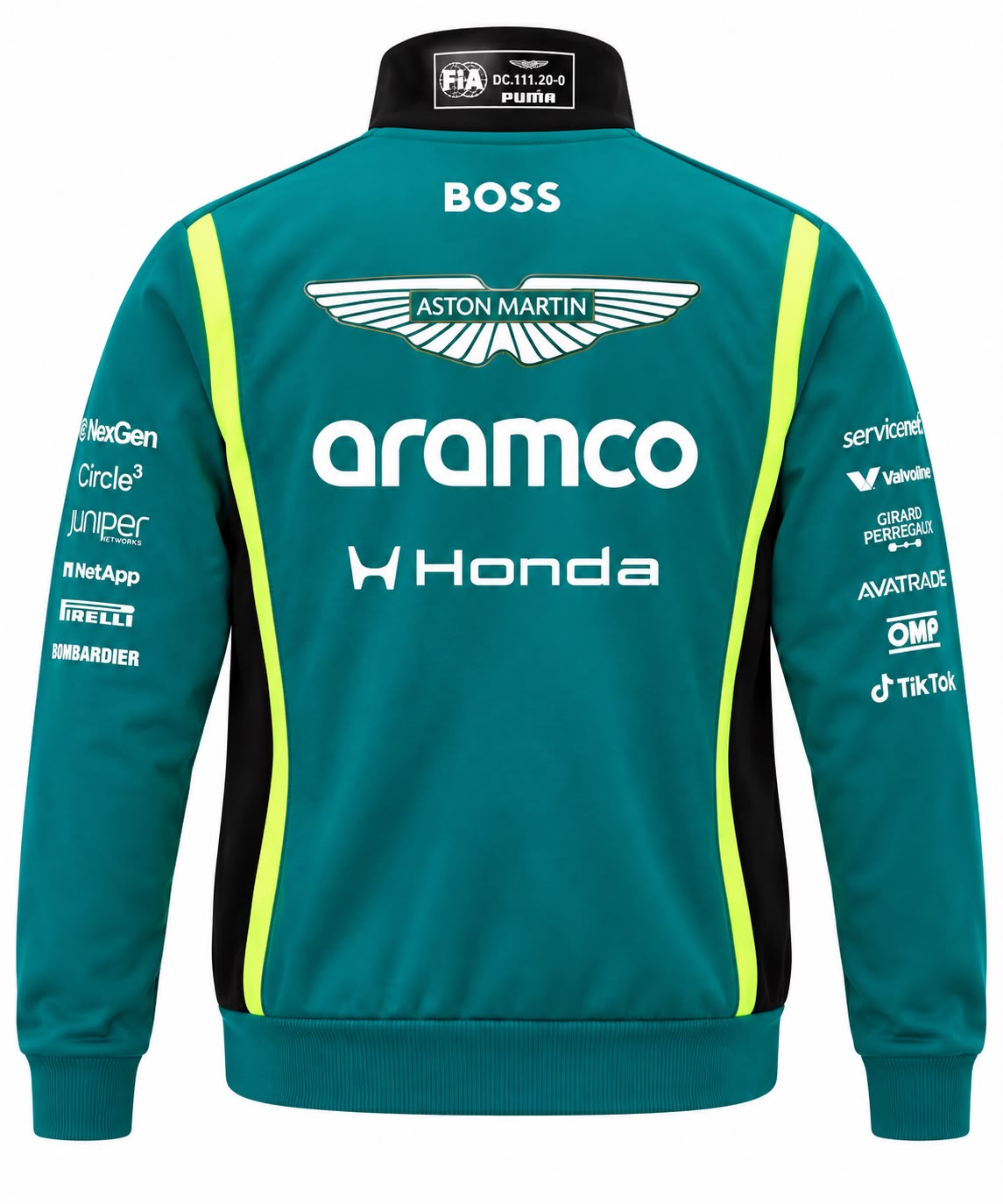 Chaqueta Aston Martin verde con aramco calidad 1:1, foto 2