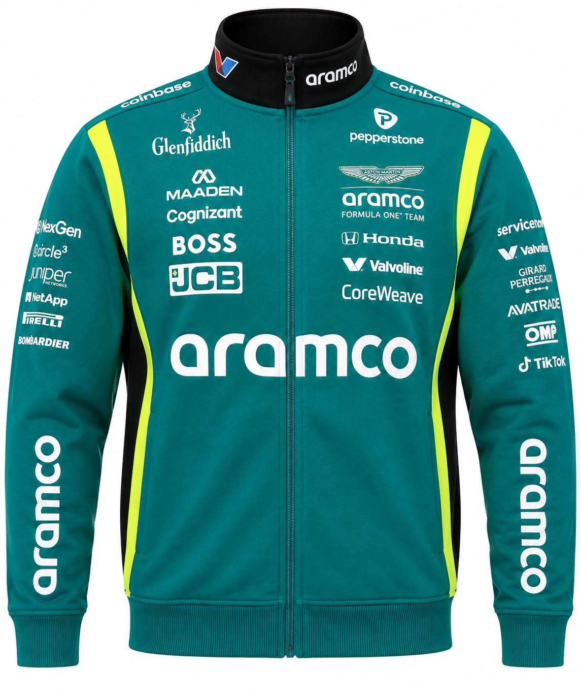 Chaqueta Aston Martin verde con aramco calidad 1:1, foto 1