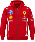 Chaqueta Ferrari roja con capota y el 44 calidad 1:1, foto 1