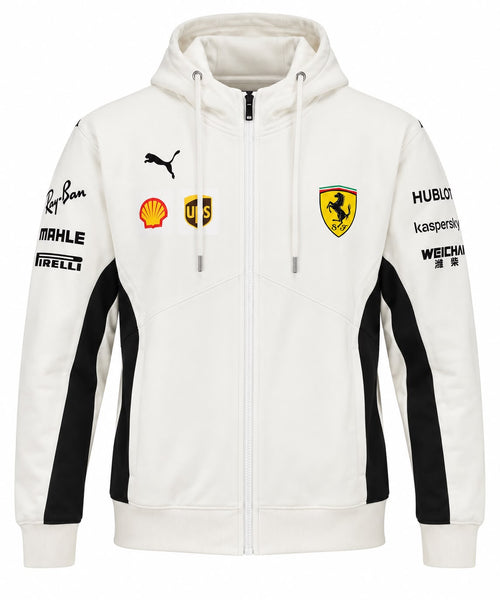 Chaqueta Ferrari blanca con capota calidad 1:1, foto 1