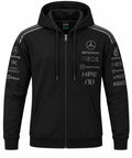 Chaqueta Mercedes negra con capota y Petronas calidad 1:1, foto 1