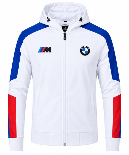 Chaqueta BMW blanca con M Motorsport con capota calidad 1:1, foto 1