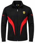 Chaqueta Ferrari negra y roja lisa con cierre calidad 1:1, foto 1