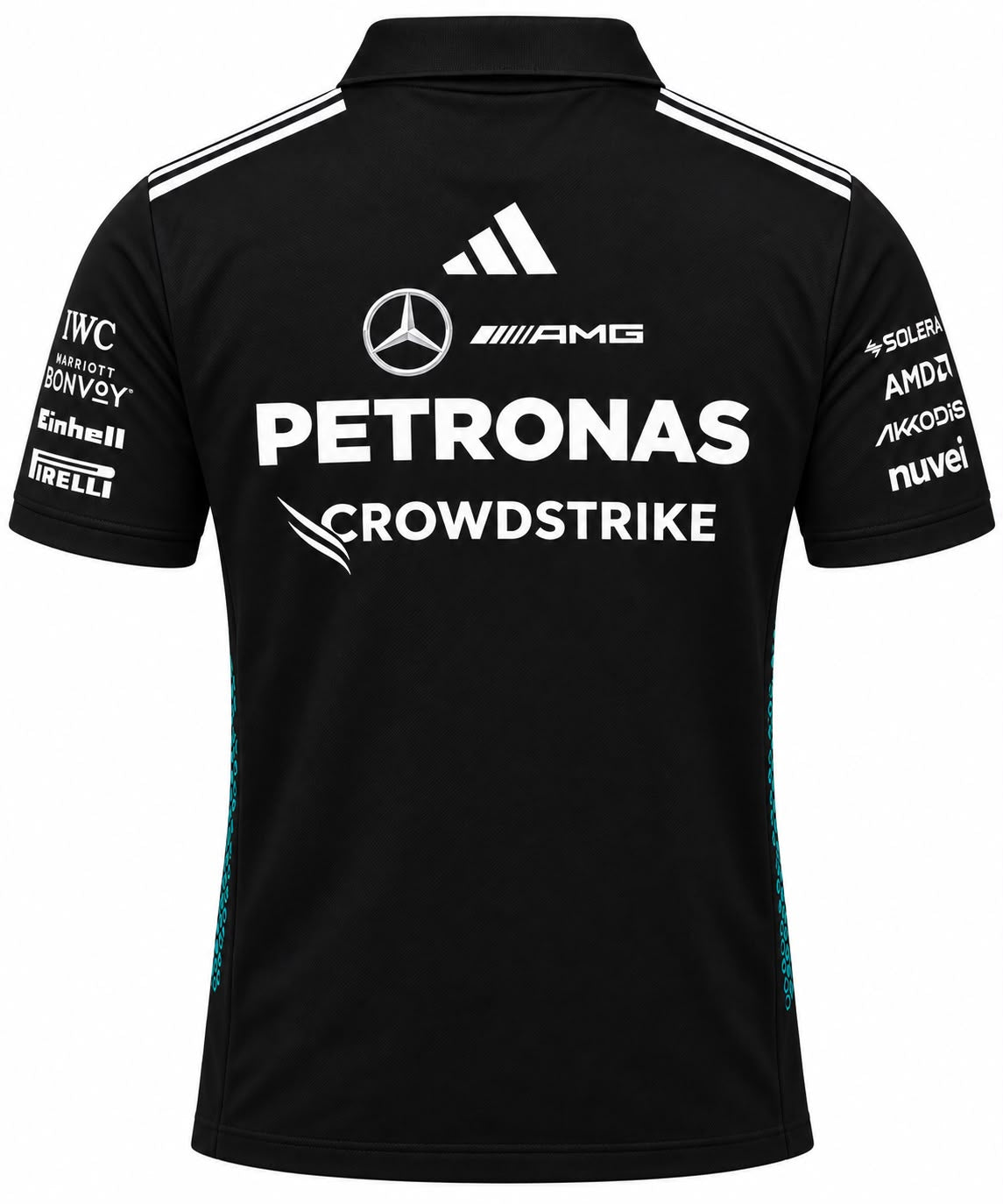 Polo Mercedes negro con Petronas calidad 1:1, foto 2