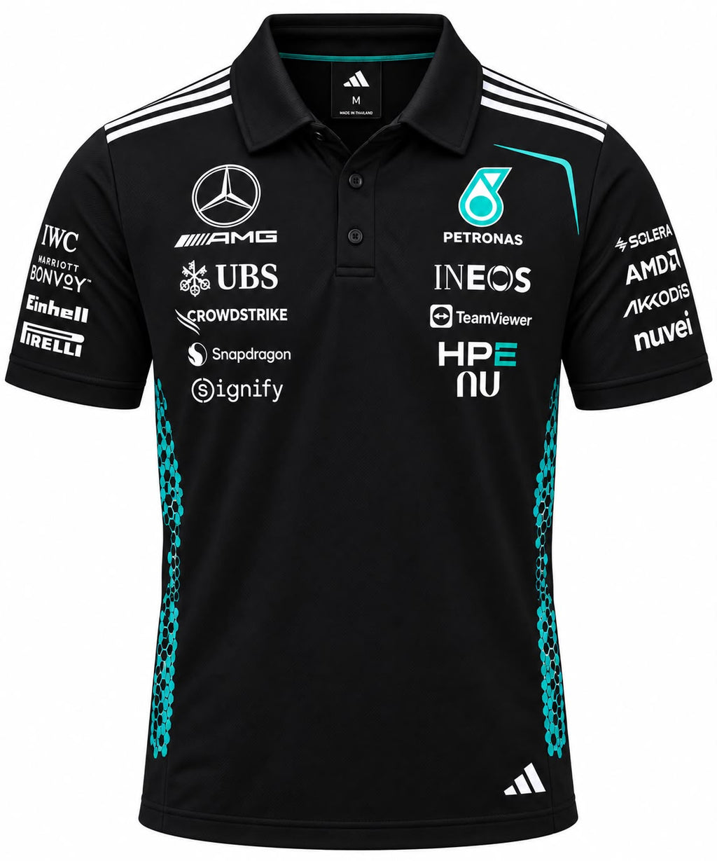 Polo Mercedes negro con Petronas calidad 1:1, foto 1