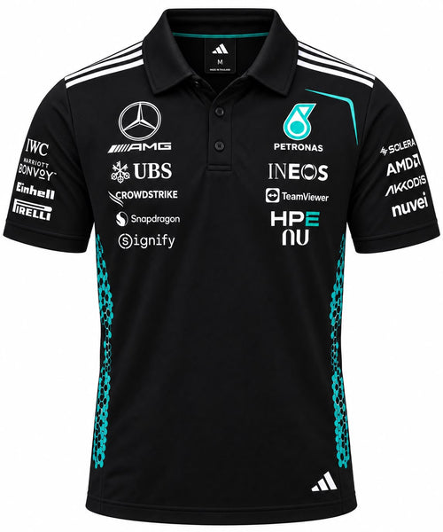 Polo Mercedes negro con Petronas calidad 1:1, foto 1