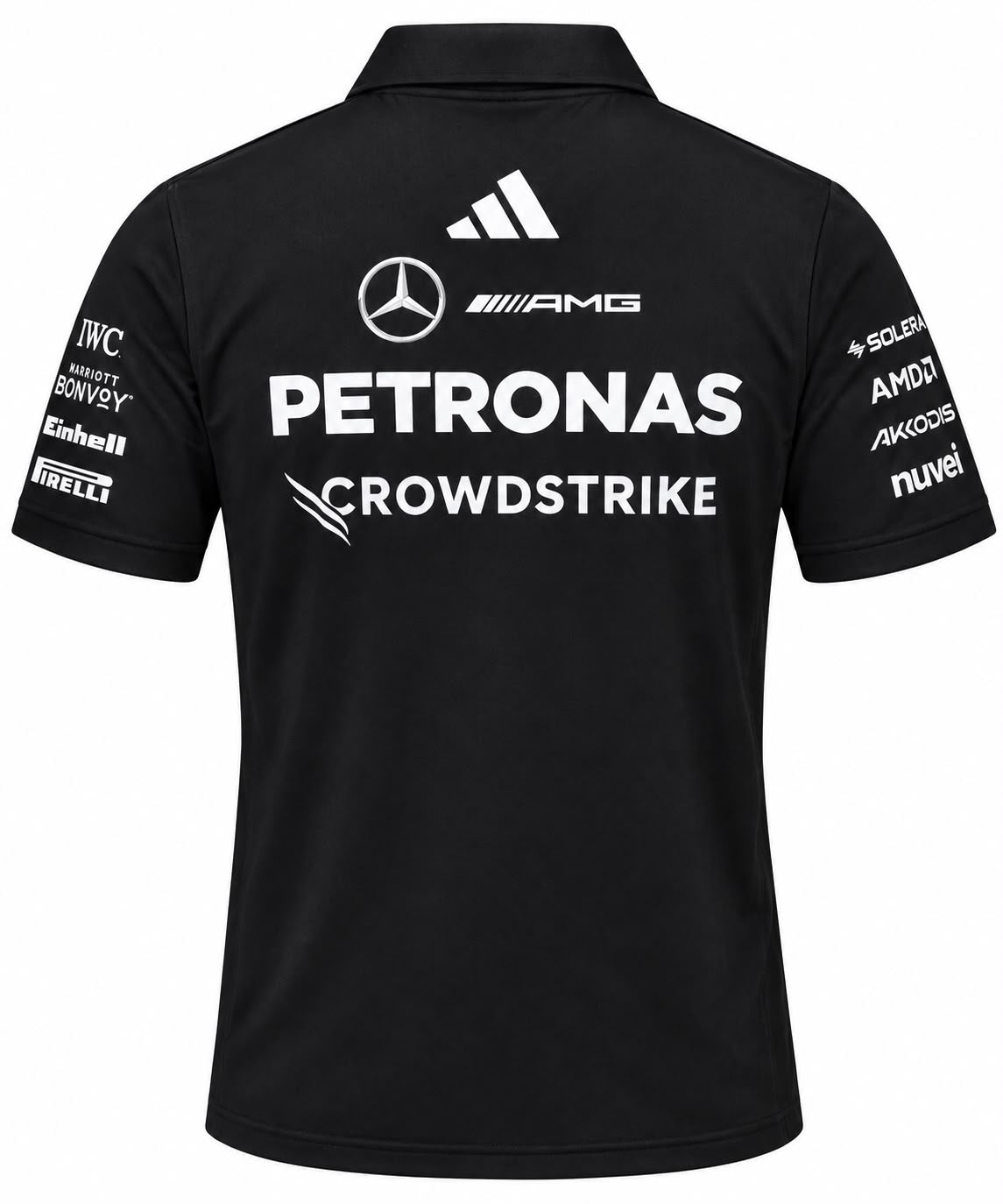 Polo Mercedes negro con AMG Petronas calidad 1:1, foto 2