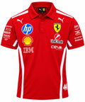 Polo Ferrari rojo con el 44 en la manga calidad 1:1, foto 1