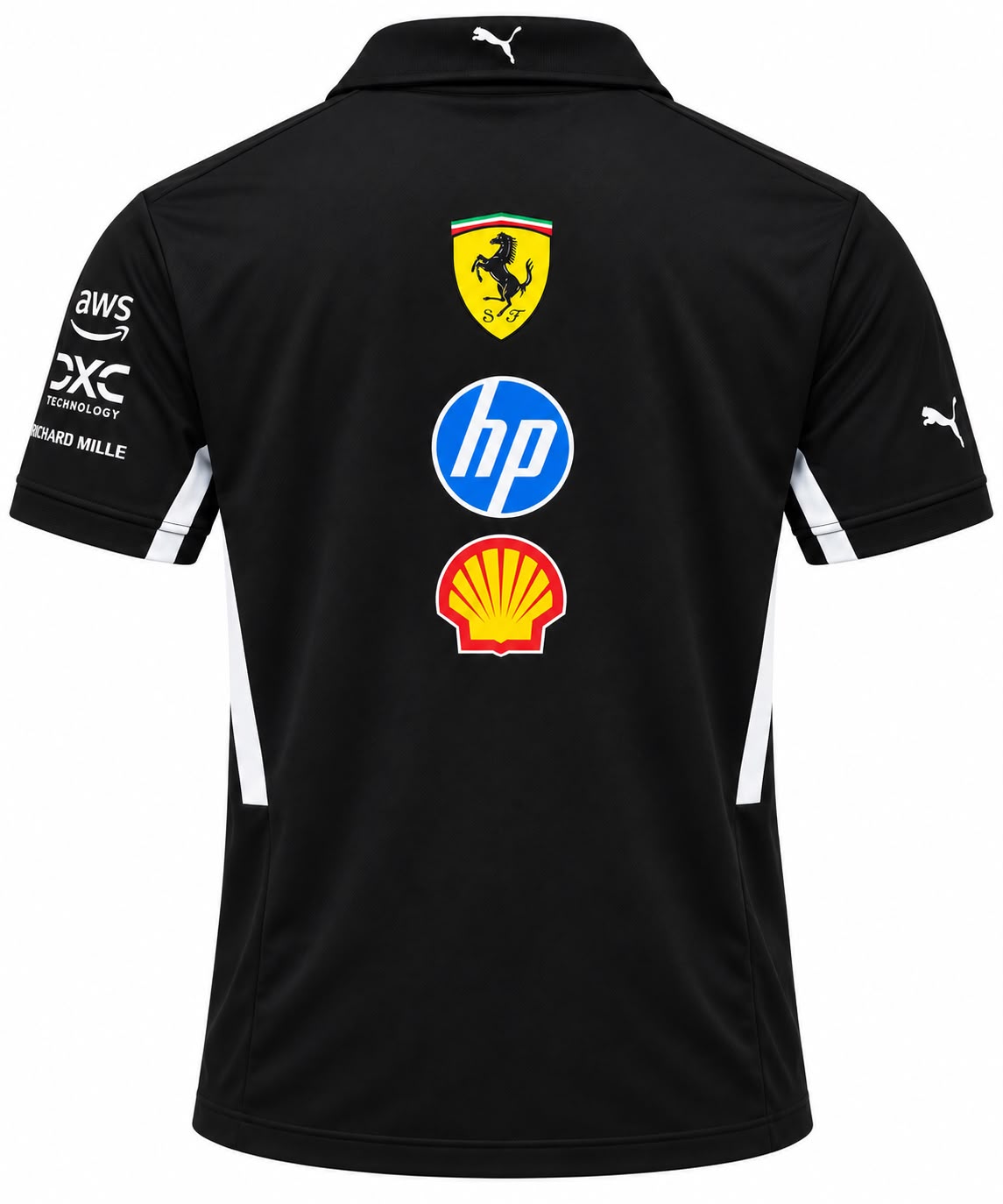 Polo Ferrari negro con hp y Shell calidad 1:1, foto 2