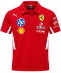 Polo Ferrari rojo con franjas blancas calidad 1:1, foto 1
