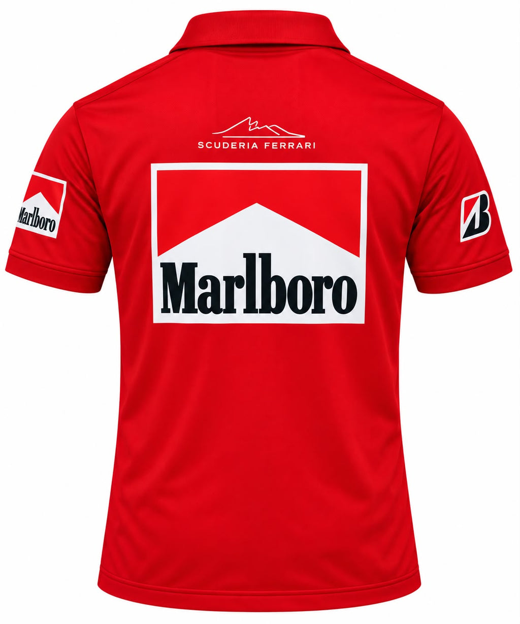 Polo Ferrari rojo con Marlboro calidad 1:1, foto 2