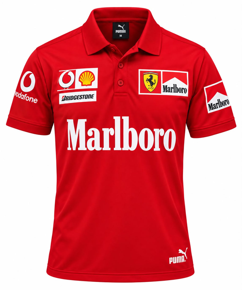 Polo Ferrari rojo con Marlboro calidad 1:1, foto 1