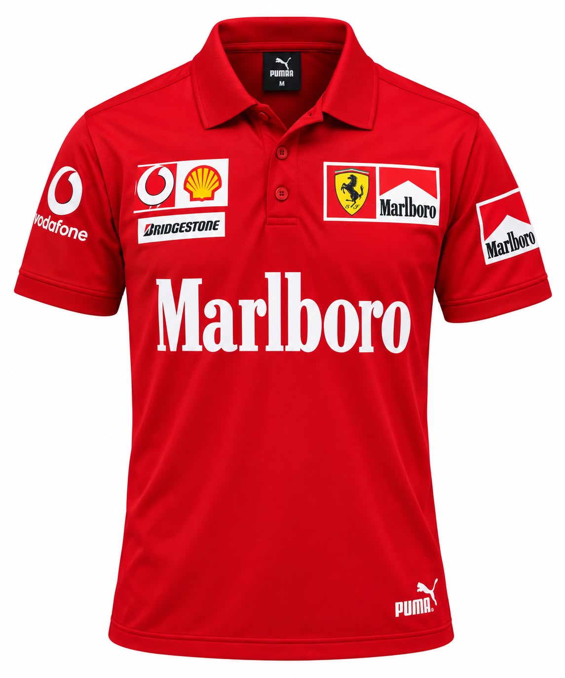 Polo Ferrari rojo con Marlboro calidad 1:1, foto 1