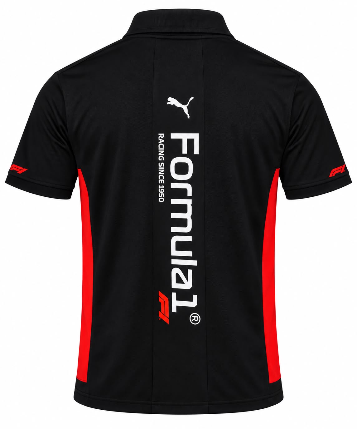 Polo Fórmula 1 negro y rojo con el logo de la F1 calidad 1:1, foto 2