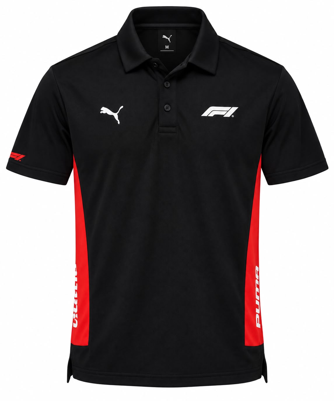 Polo Fórmula 1 negro y rojo con el logo de la F1 calidad 1:1, foto 1