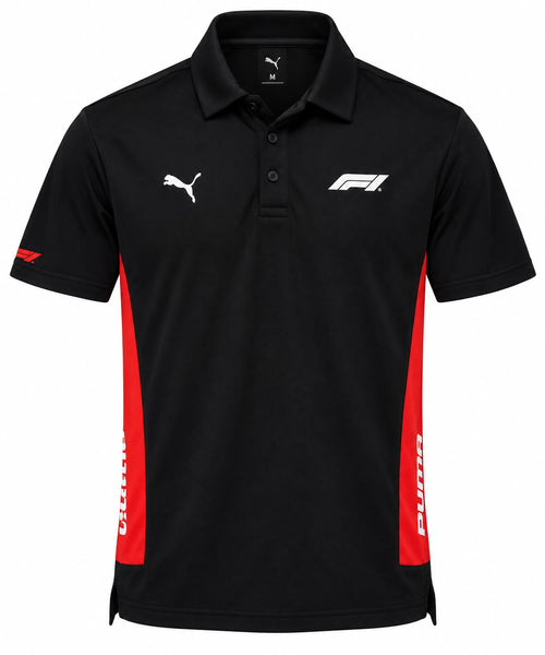 Polo Fórmula 1 negro y rojo con el logo de la F1 calidad 1:1, foto 1