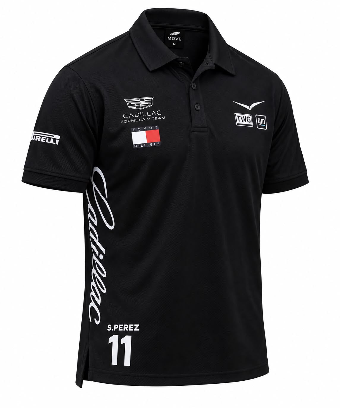 Polo Cadillac negro con el 11 de Pérez calidad 1:1, foto 1