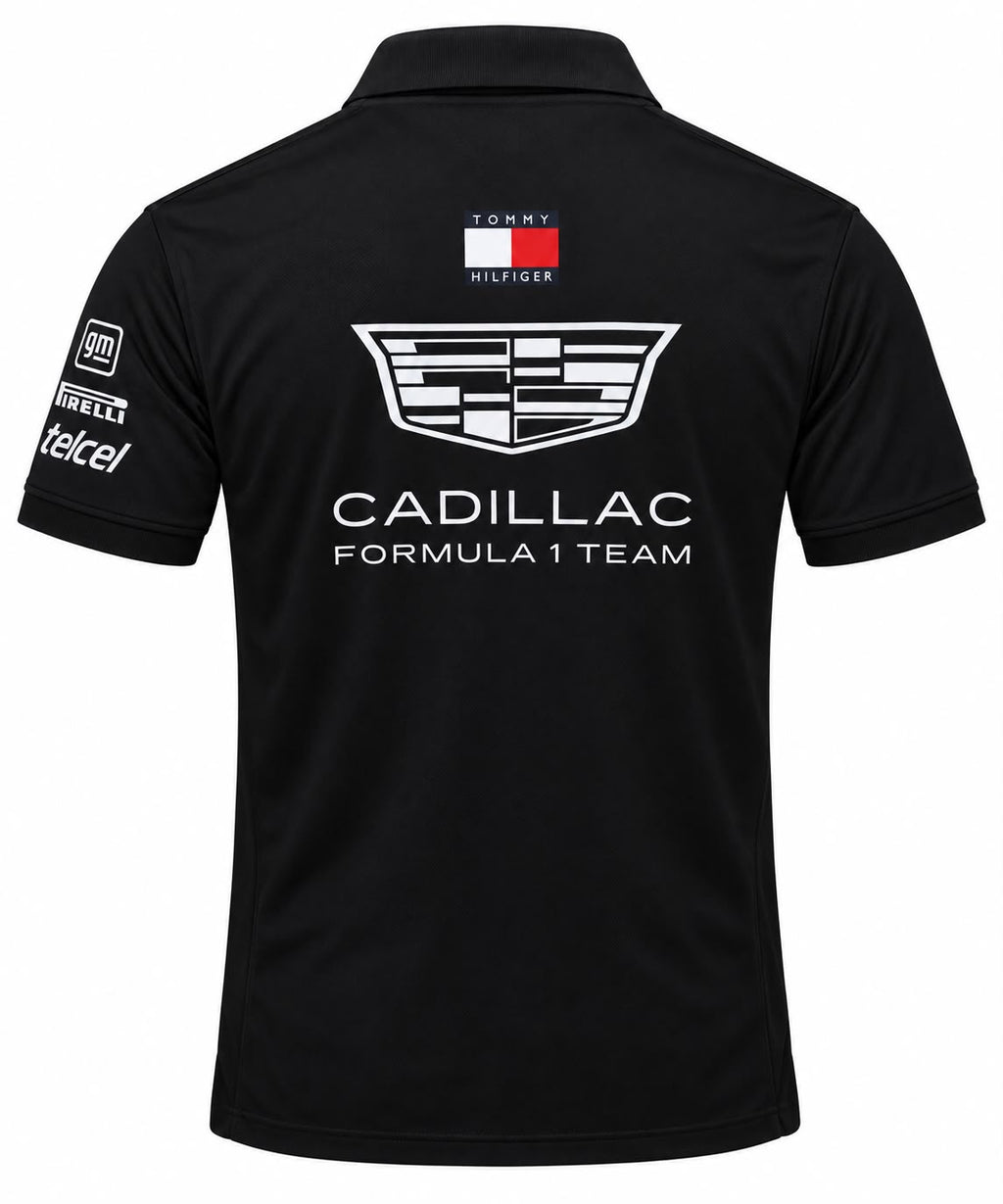 Polo Cadillac negro con Fórmula 1 calidad 1:1, foto 2