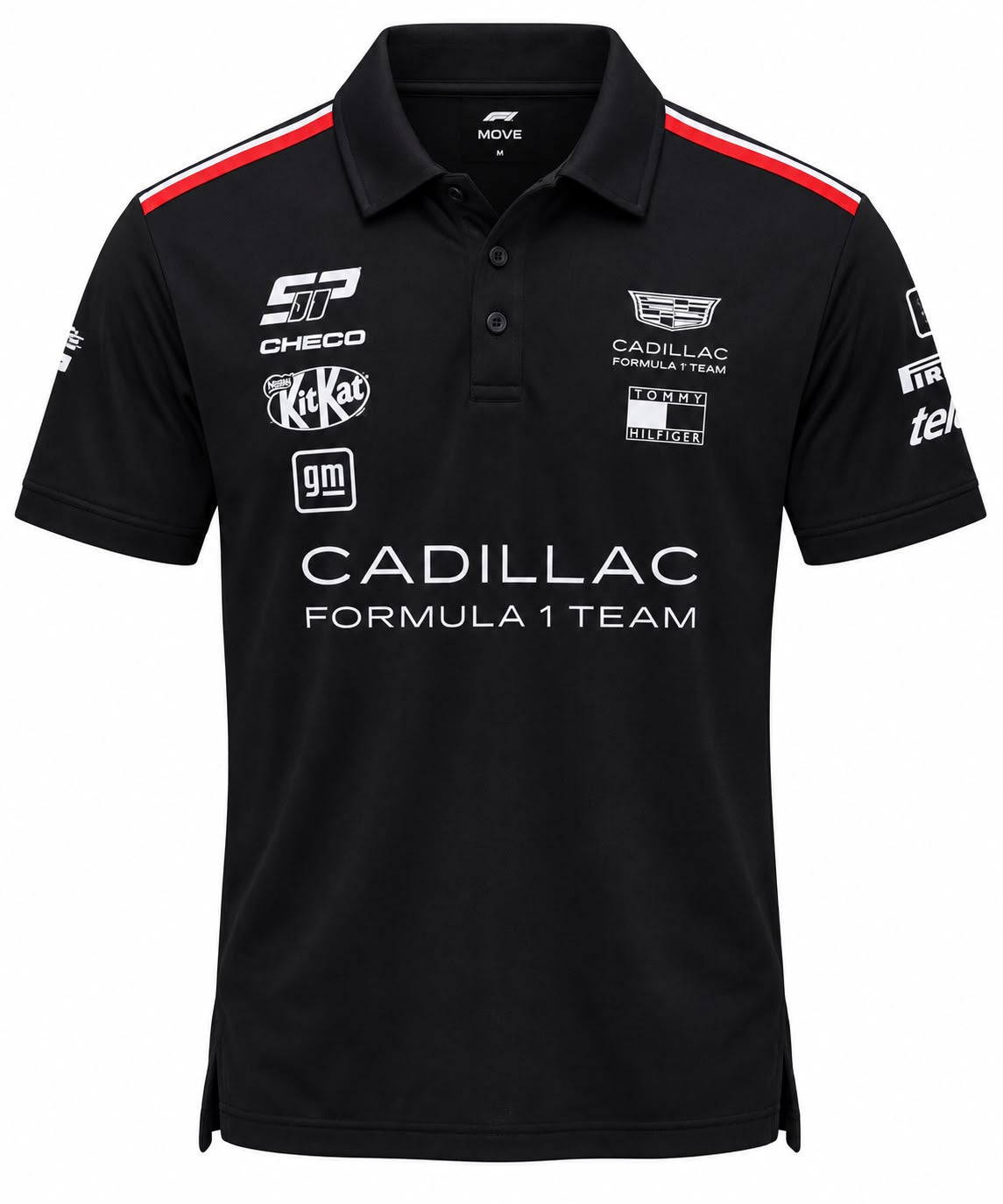 Polo Cadillac negro con Fórmula 1 calidad 1:1, foto 1