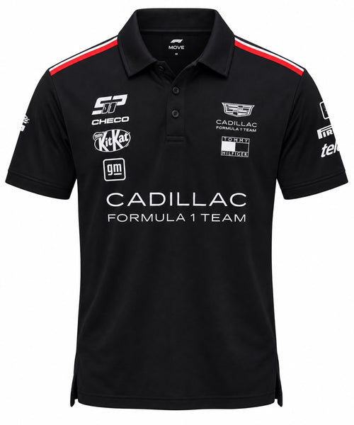 Polo Cadillac negro con Fórmula 1 calidad 1:1, foto 1