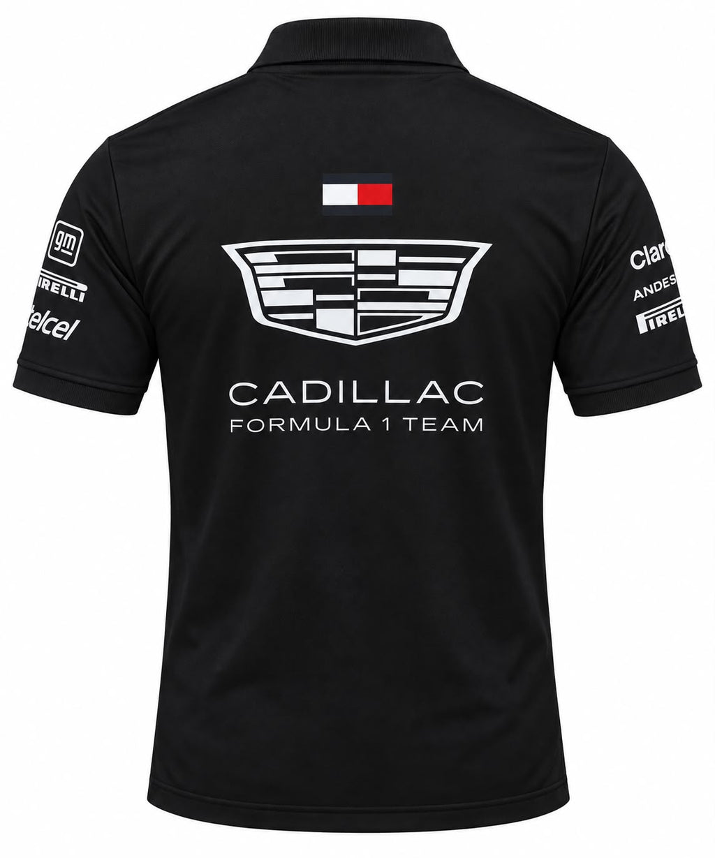 Polo Cadillac negro con Tommy Hilfiger calidad 1:1, foto 2