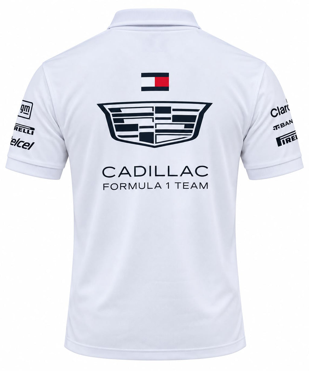 Polo Cadillac blanco con Fórmula 1 calidad 1:1, foto 2