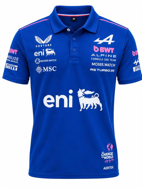 Polo Alpine azul con eni calidad 1:1, foto 1